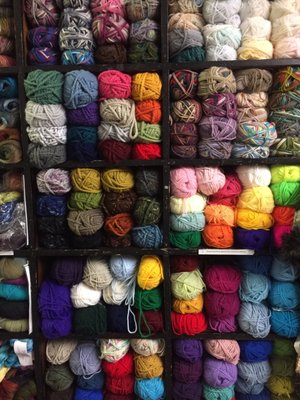 Small section of yarn