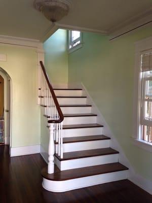 Repaired water damage on a historic home and looks excellent!