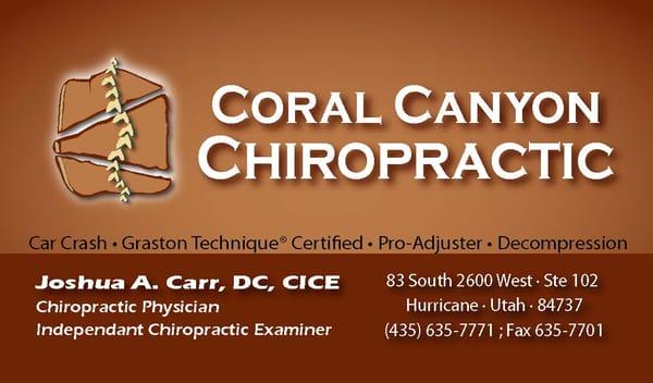 Dr. Carr's business card.