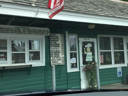 Menu board and front door - classic!