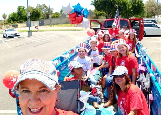 Anaheim Hills 4th of July Parade! We support our community and they support us!