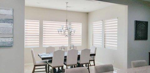 These Shades have several names, but are known for being able to control light filtering and privacy in one Shade. Some of the known names a