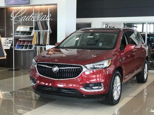 Inside the showroom at Uebelhor and Sons Buick GMC Cadillac.