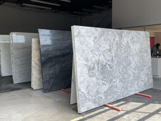 We have a large selection of natural stone slabs!