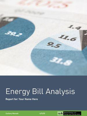 Sample Energy Bill Analysis Cover Page