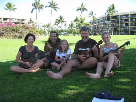 Learning to play Ukulele & Guitar is great fun for the whole family. The big smiles and happy memories last a whole lifetime :)