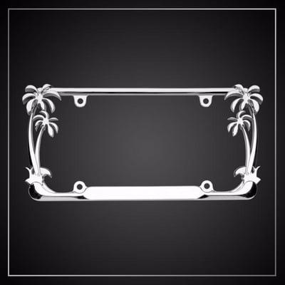 Add your custom text to this high-quality palm tree frame!