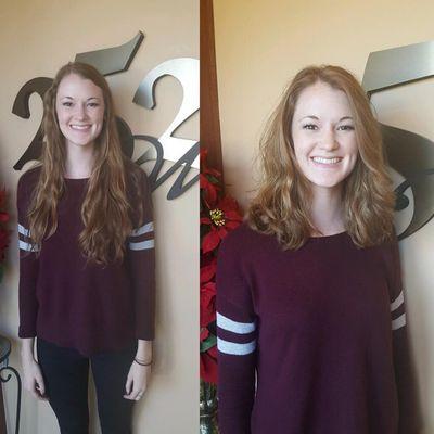 Beautiful new look for Abby. Haircut by Çathy.