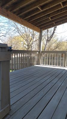 Refinished deck