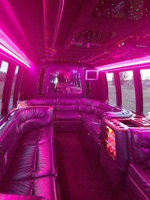 Limo Bus Pink light