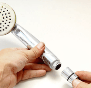 Changing the grommet in a shower head that was leaking