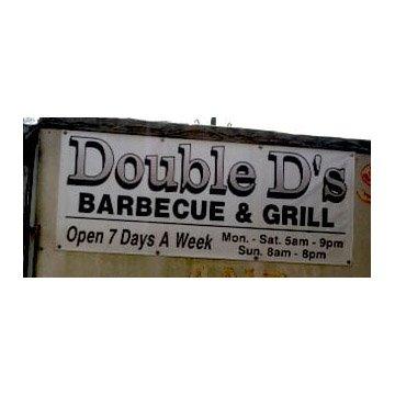 Sign for Double D BBQ