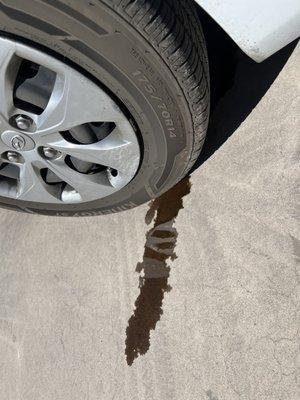 Oil leaking