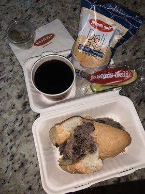 French Dip PERFECT! & OLIVES! Worst Day- but this little victory today was so GREAT!