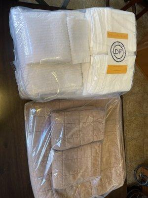 Towels and Bedding