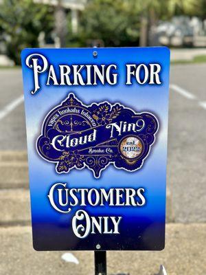 New parking signs