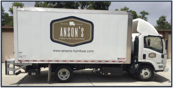 The enclosed box on our commercial truck is 16 feet in length and can transport up to 960 cubic feet of freight.