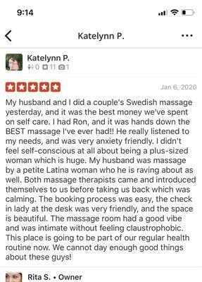 Couples Massage