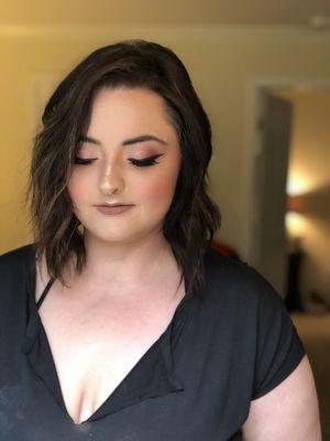 Full glam makeup