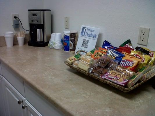 coffee and refreshments for our clients