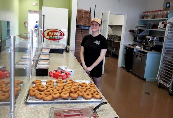 Watch donuts made right in front of you