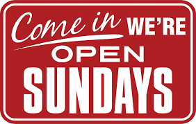 OPEN ON SUNDAYS BY APPOINTMENT TIL 7:30 PM.