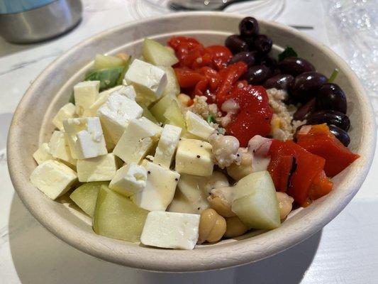 Mediterranean grain bowl