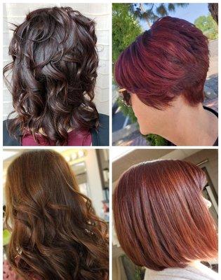 Fall inspired hair color and cut/style! By Bonnie and Paula