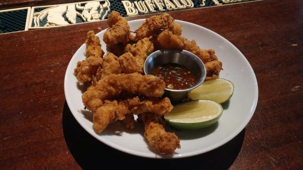 Coconut Calamari Sticks.