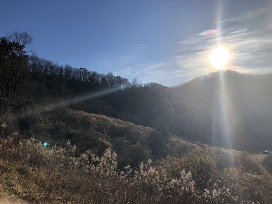 View from their mountain.