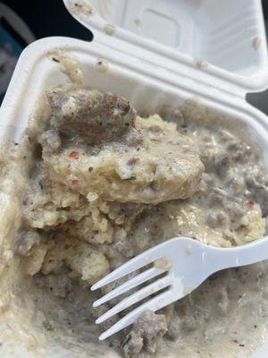 Biscuits and gravy. From scratch!