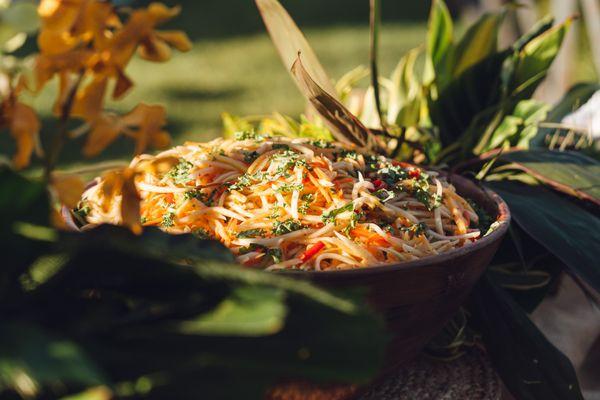 Lao Papaya Salad with Kale (Photo by Jen Rocha Photography)