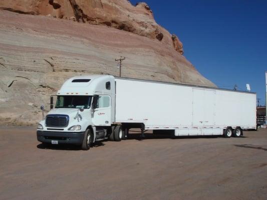 One of our trucks at a rest stop!