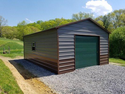 Storage buildings.