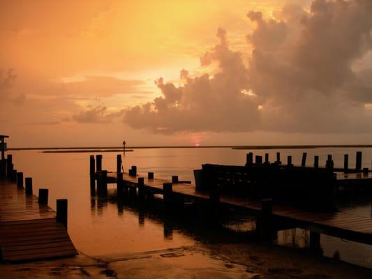 A beautiful sunrise at South Bay Marina