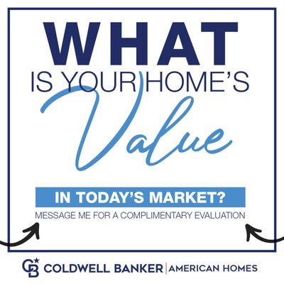 Curious about the value of your home in today's market? Whether selling or just want to stay informed contact me for a free home valuation.