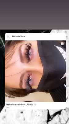 Mega Lashes on our Instagram @lashadore.co