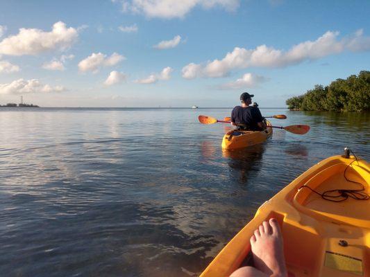 Sunset kayaking trip was amazing