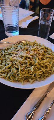 gemelli with pesto