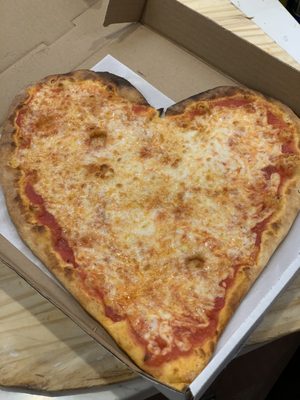 Heart shaped pizza for any occasion