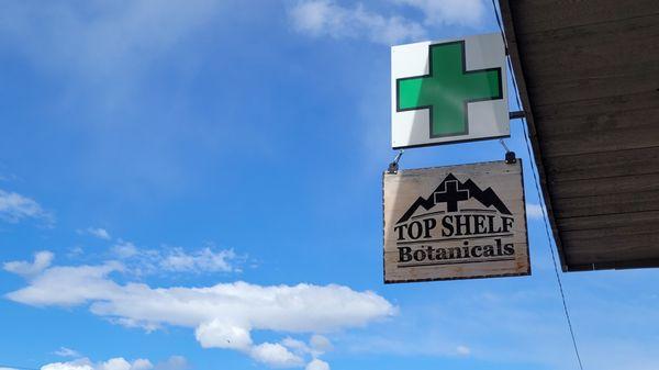 Top Shelf Botanicals Sign