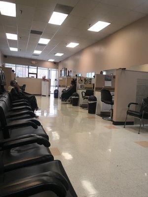 Inside of salon