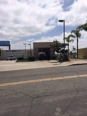 Car wash exit hands free no touch.  High pressure wash