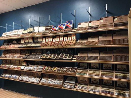 Large 200 sqft humidor stocked full of cigars