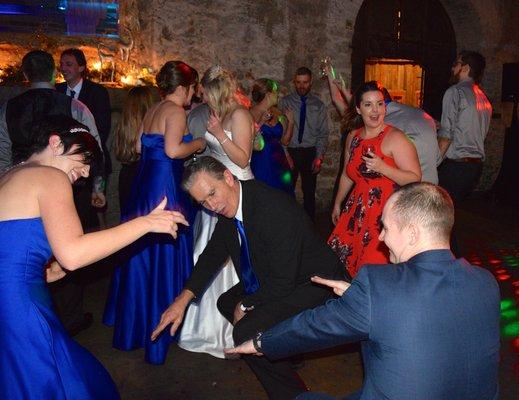 Father of the bride getting low!