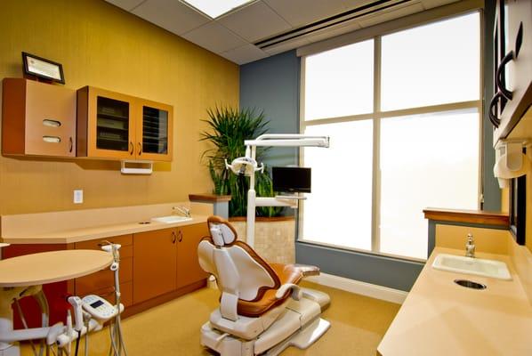 We designed our dental operatories with your comfort in mind.  Watch TV while receiving your dental treatment.