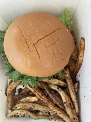 Wonderful chicken sandwich and excellent fries