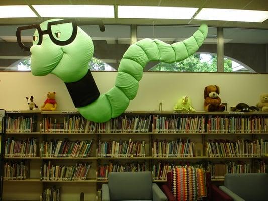 Bookworm in the children's area