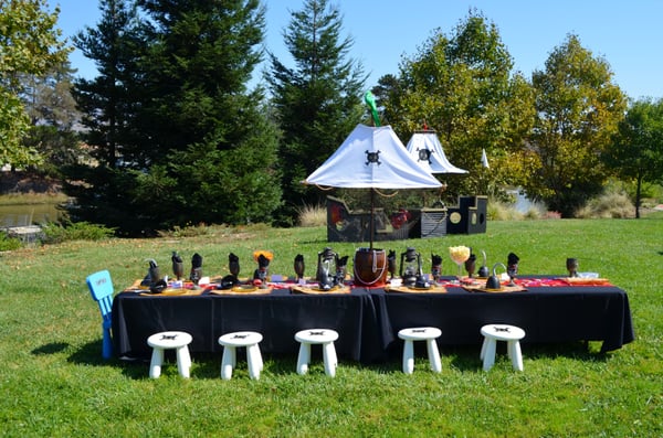 A table set for the captain and his crew!