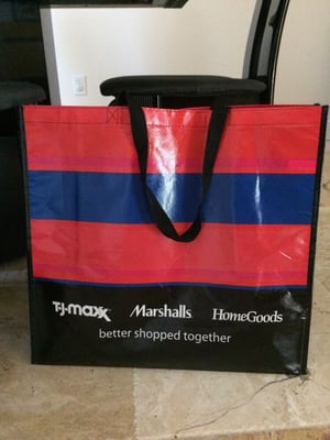 Shopping bag from reward card customer appreciation morning